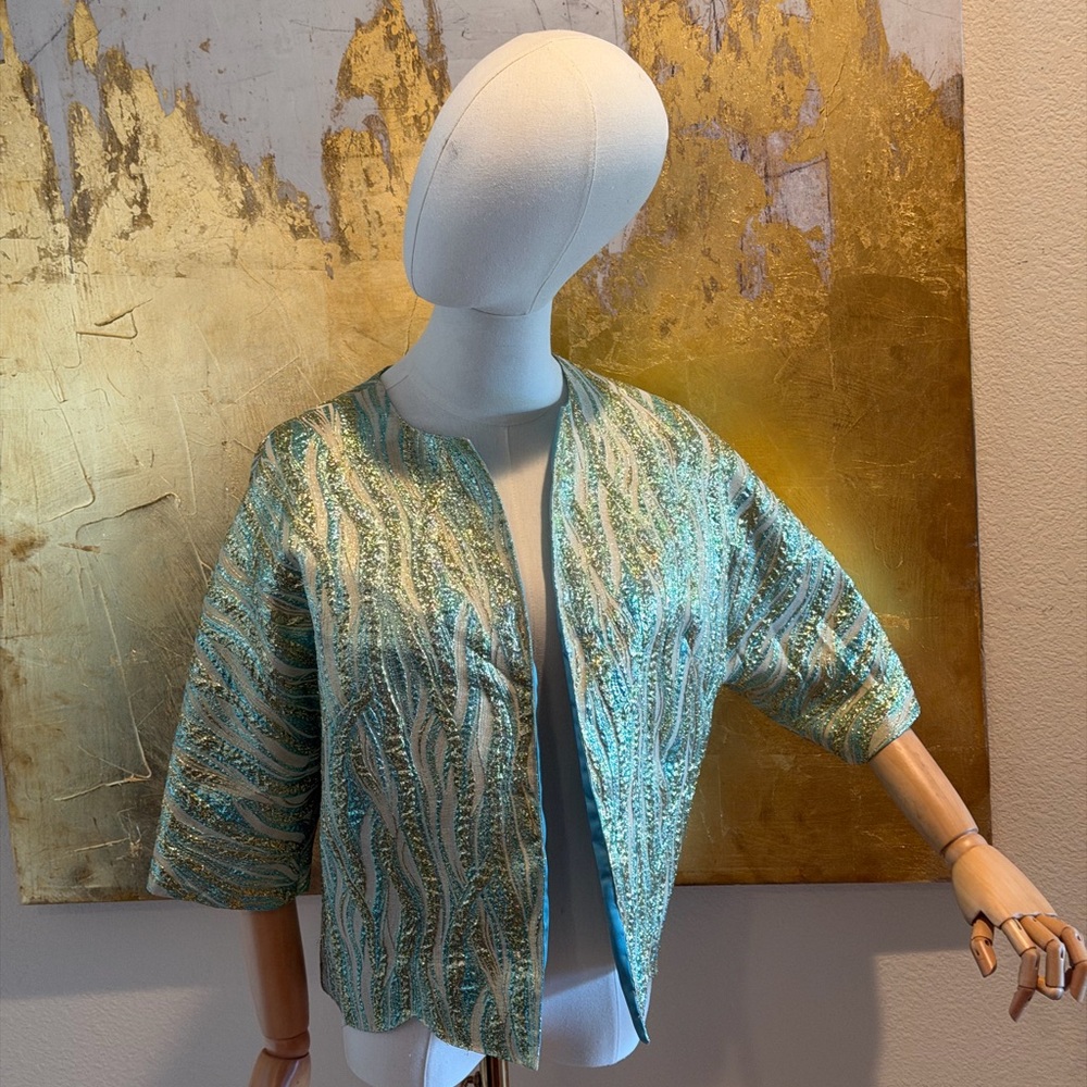 **VINTAGE - Gold Shrug Jacket